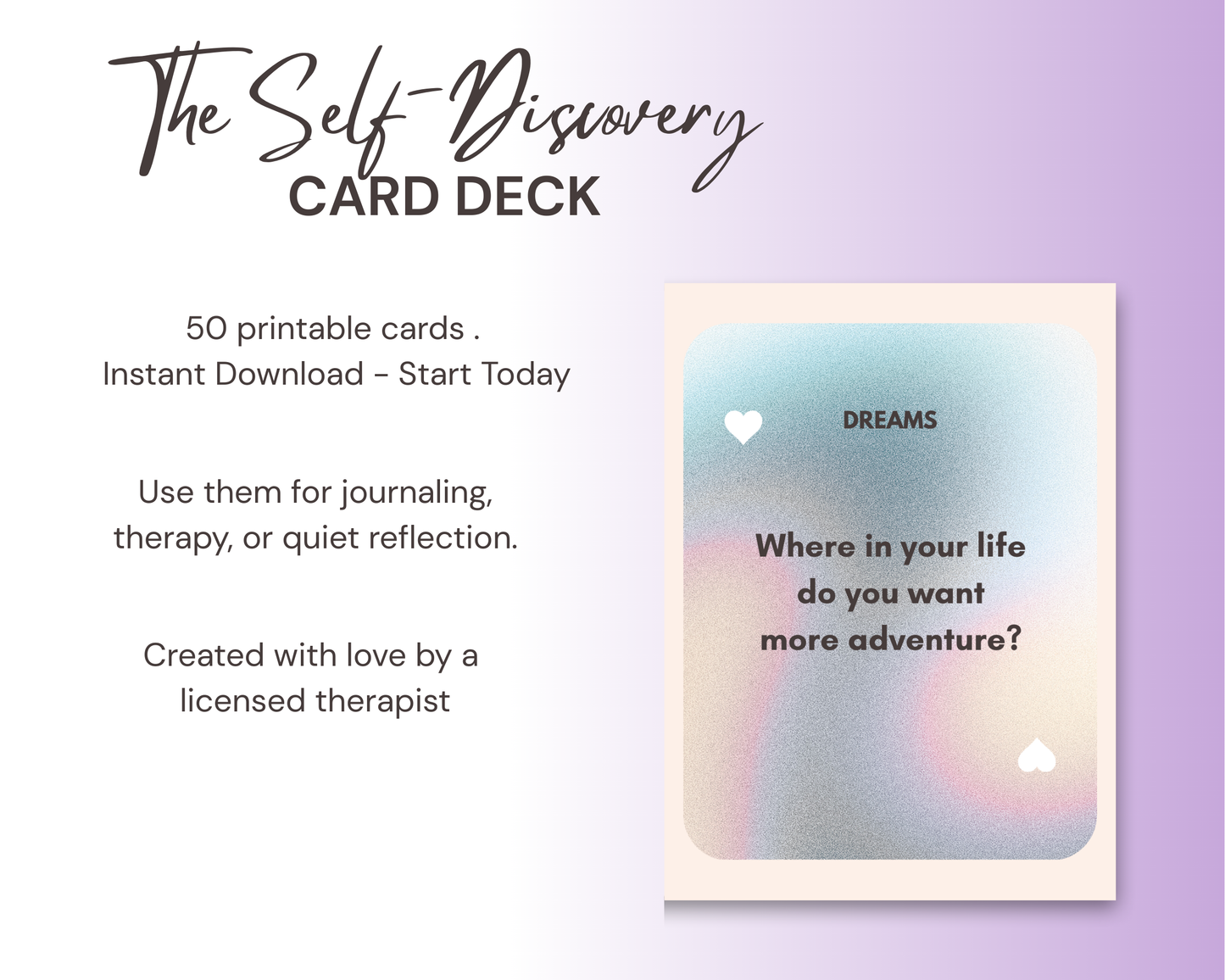 The Self-Discovery Digital Deck