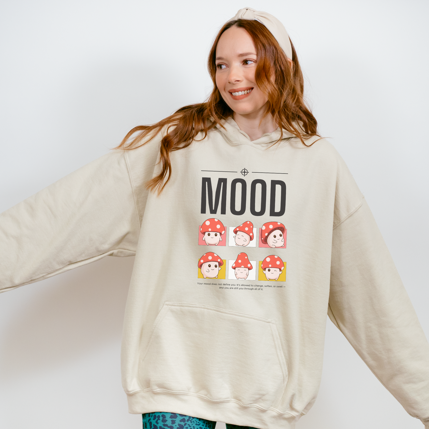 MOOD Hoodie – Soft Mental Health Hoodie with Mushrooms