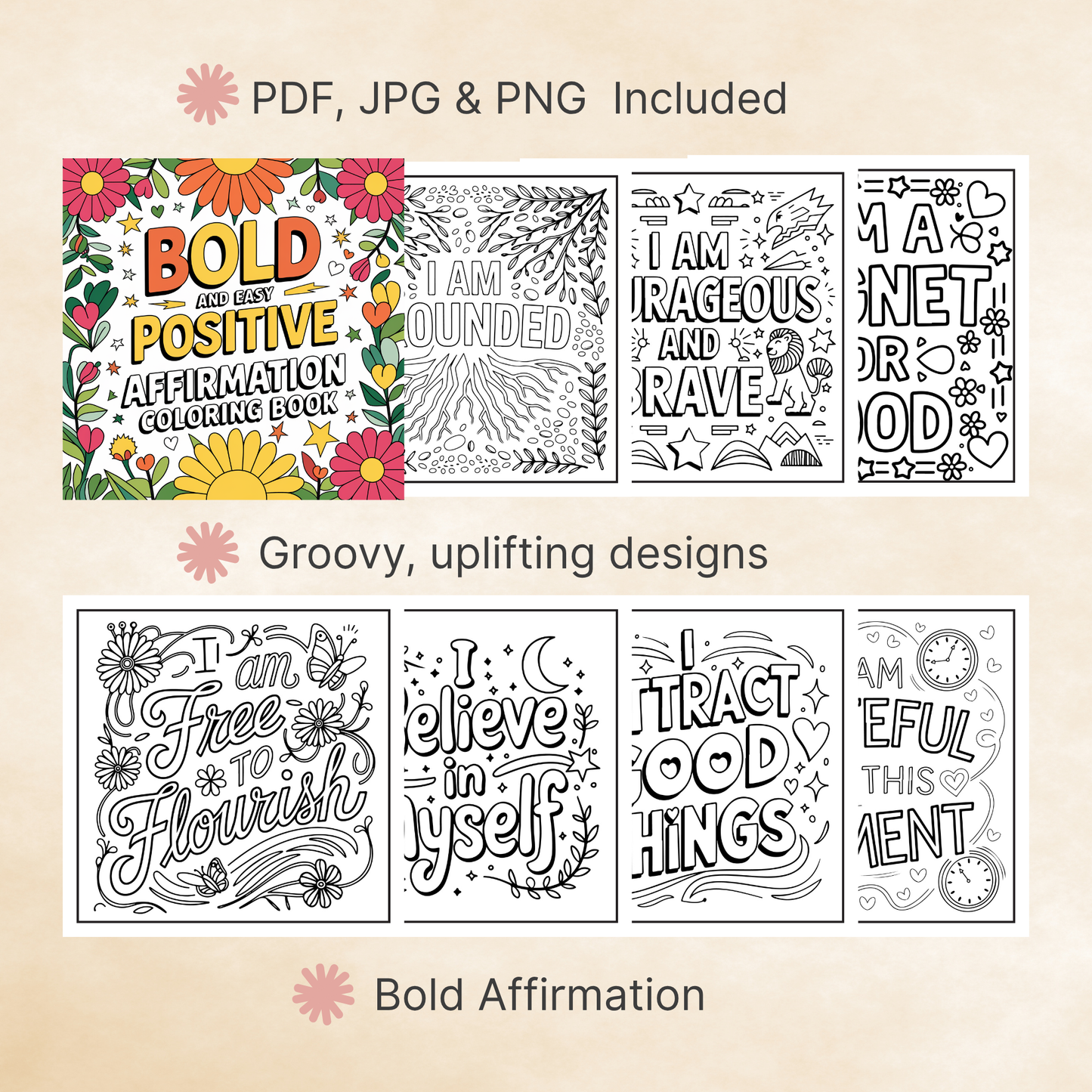 Bold Affirmation Coloring Book