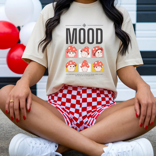 MOOD T-Shirt – Playful Mental Health Mushroom Tee