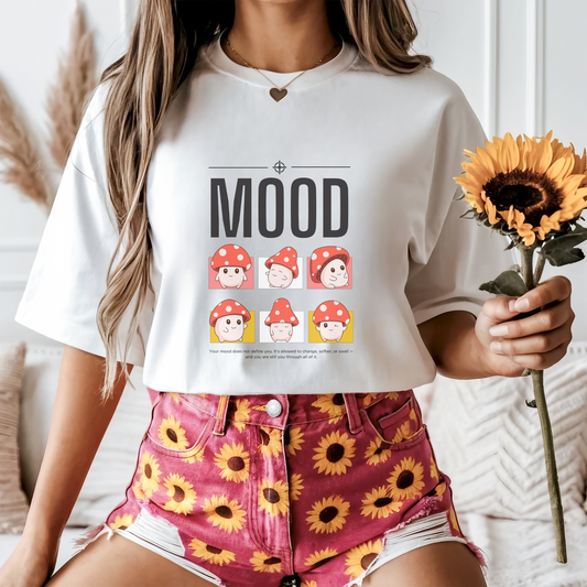 MOOD T-Shirt – Playful Mental Health Mushroom Tee